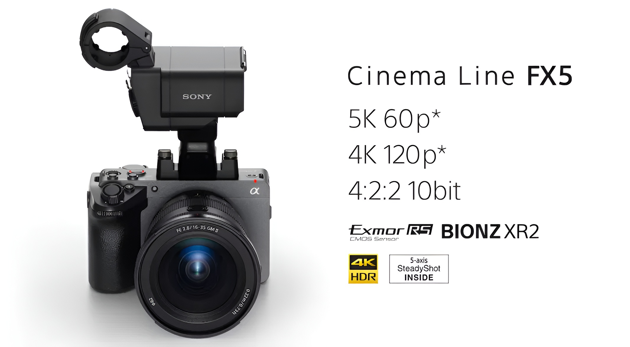 Sony FX5 arayüz ve ekran