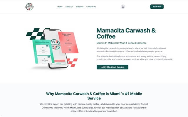 Mamacita Car Wash – Mobile CRM & Booking Platform