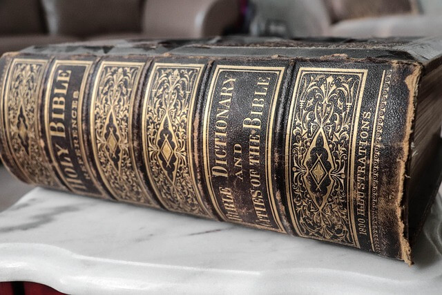 The Bible book cover