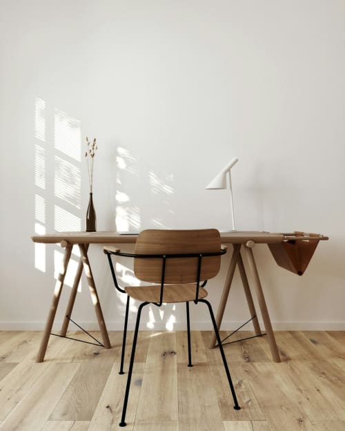 Stockholm Ash Desk Tidy — Ash wood, handcrafted in Stockholm