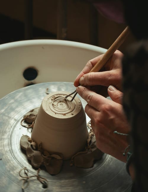 Nara Cedar Incense Holder — Cedar and brass, handcrafted in Nara