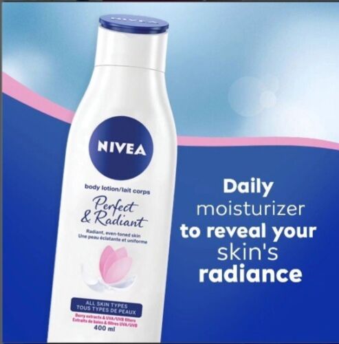 Nivea Body Lotion, Perfect And Radiant, Radiant Even-toned Skin, 400ml.
