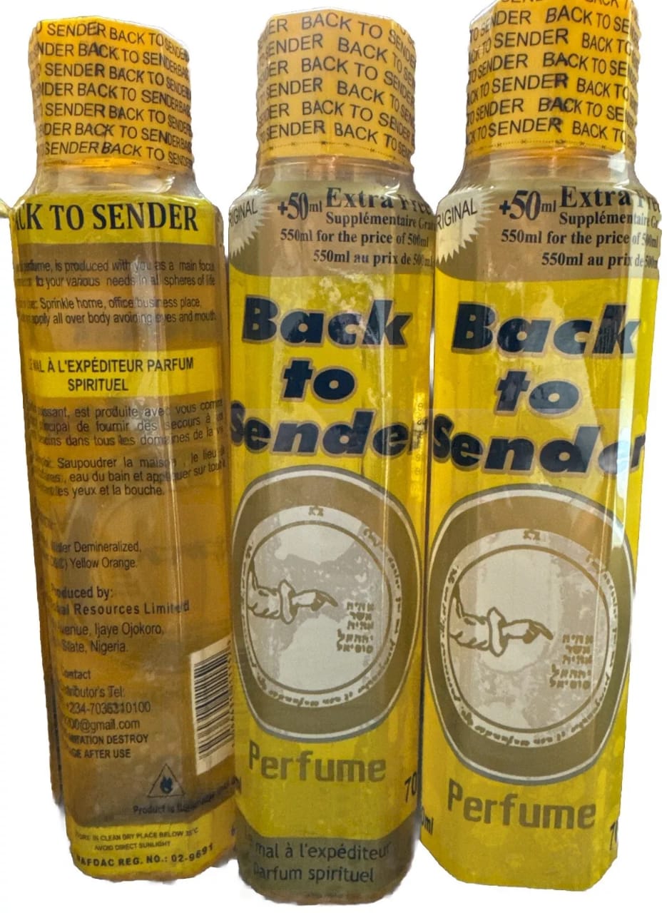 Back to Sender Spiritual perfume (550ml)