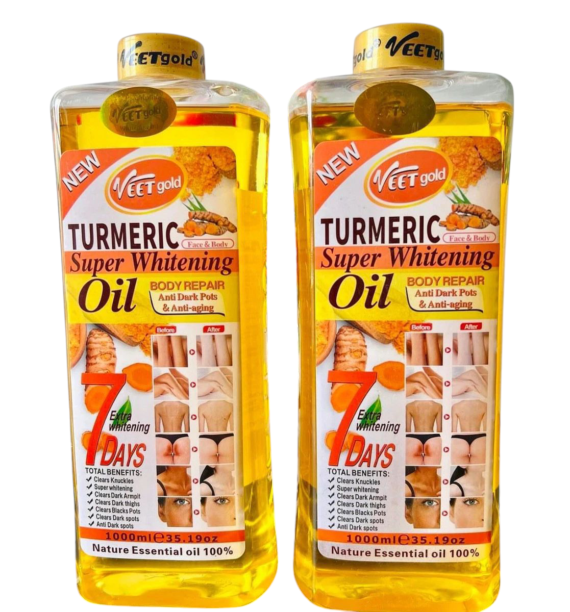 Veet Gold Turmeric Body Oil (1000ml)