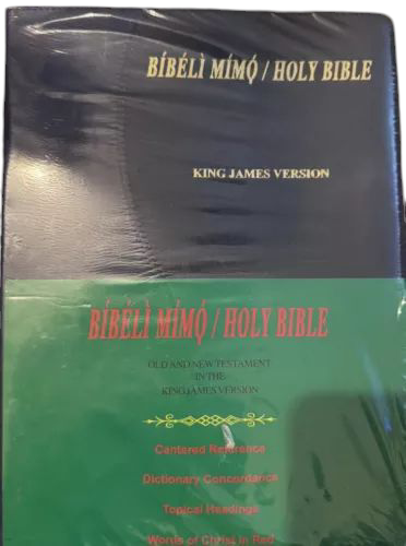 Yoruba Bible with English translation (Bibeli Mimo) New & Sealed (Laege Size)