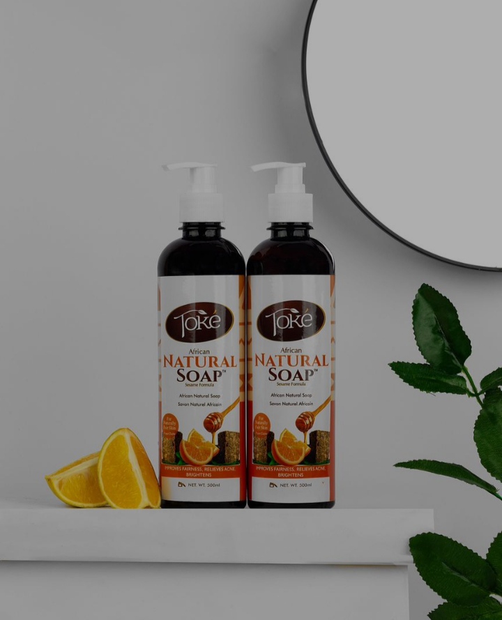 Toke Cosmetics African Natural Shower Gel 500ml With Lemon (Even Skin Tone)