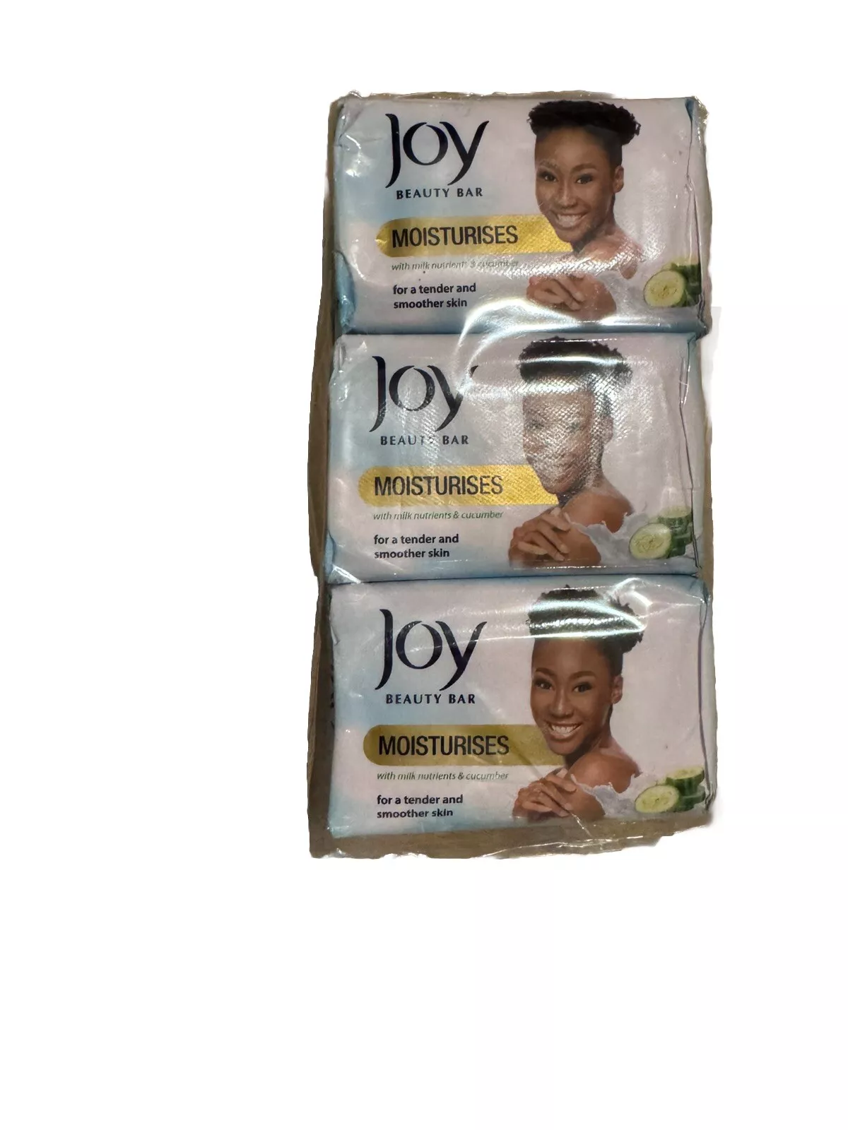 6X Joy Beauty Bar Soaps with Milk Nutrients and Cucumber (80g)