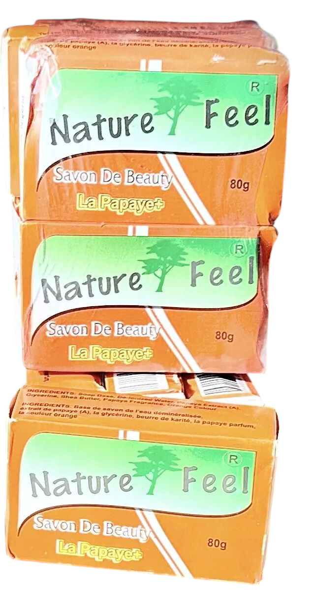 Nature Feel Savon De Beauty La Papaye (3 Pieces - 80g)