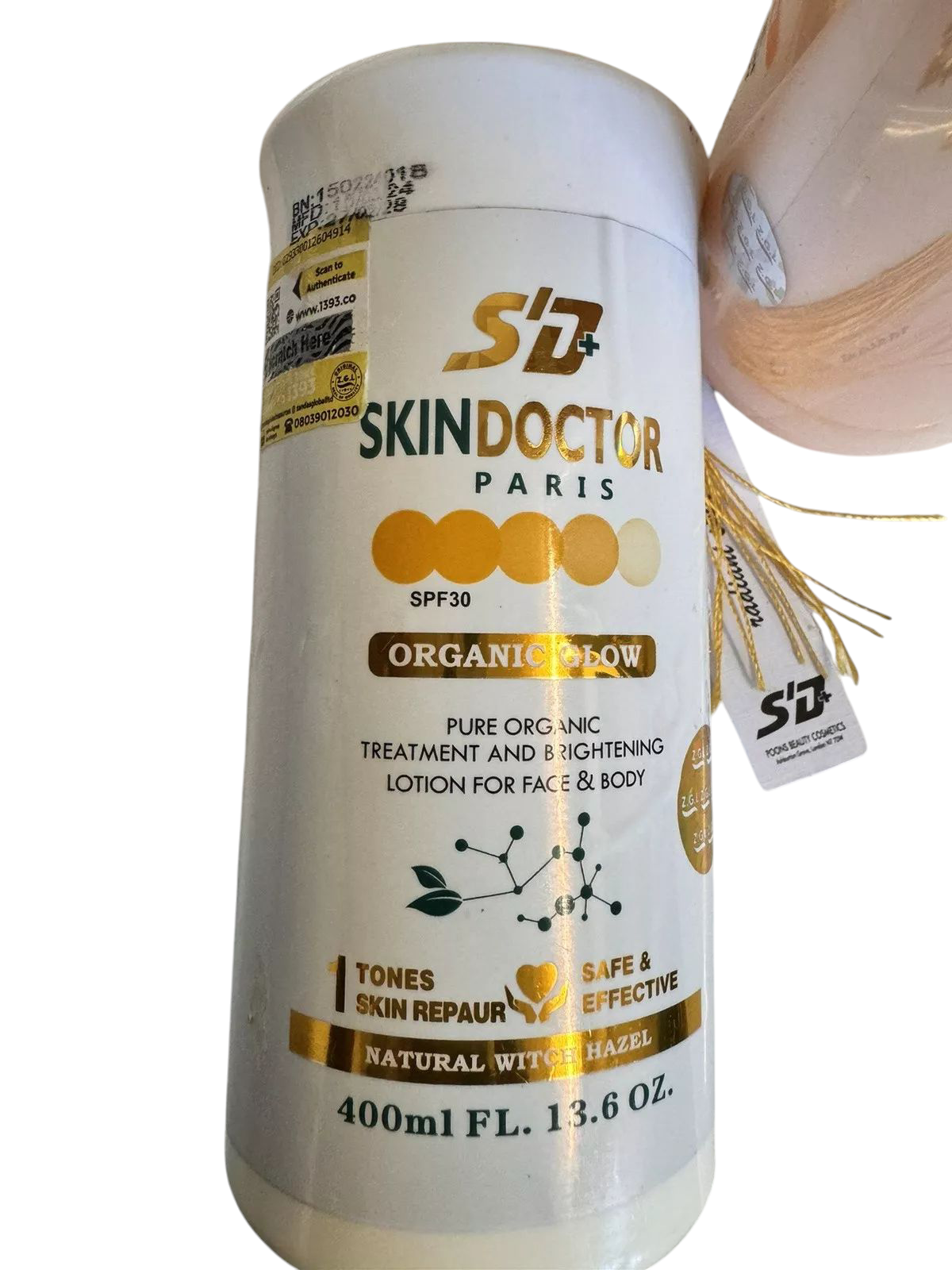 Original Skin Doctor Organic Glow Skin Whitening Face & Body Lotion SPF30