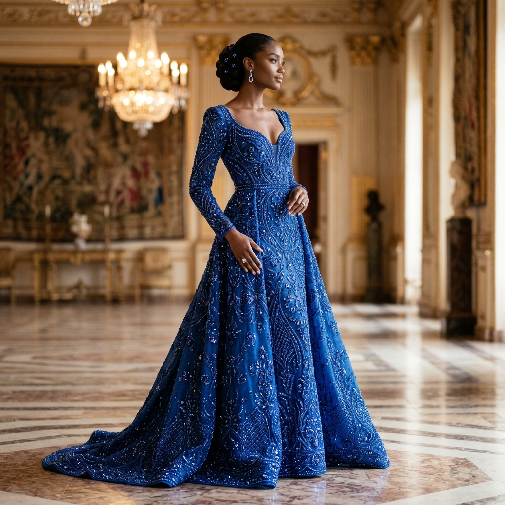 Sanlia Emerald Evening Gown