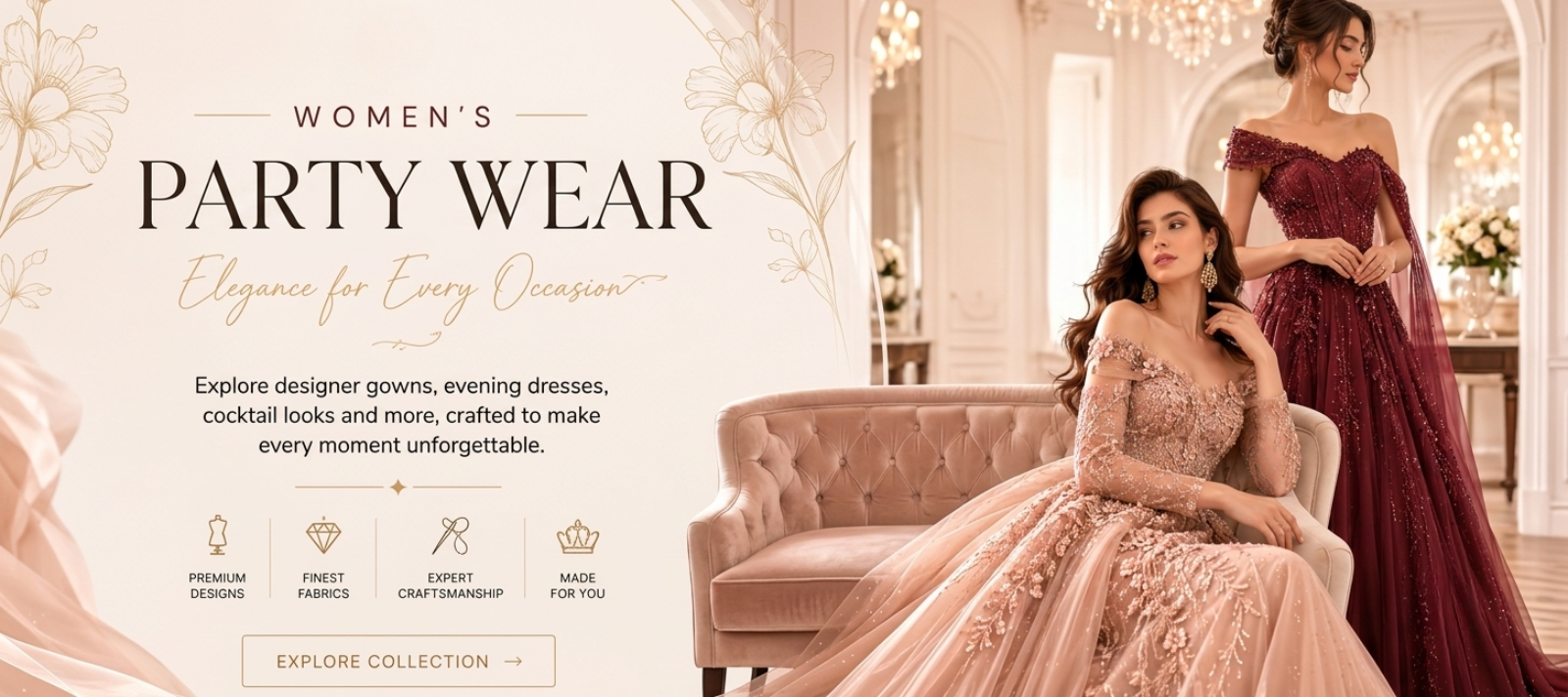 Sanlia Couture – Women's Party Wear, Elegance for Every Occasion