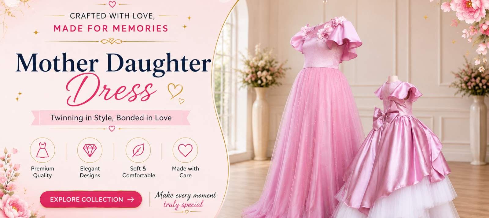Sanlia Couture – Mother Daughter Dress, Twinning in Style, Bonded in Love