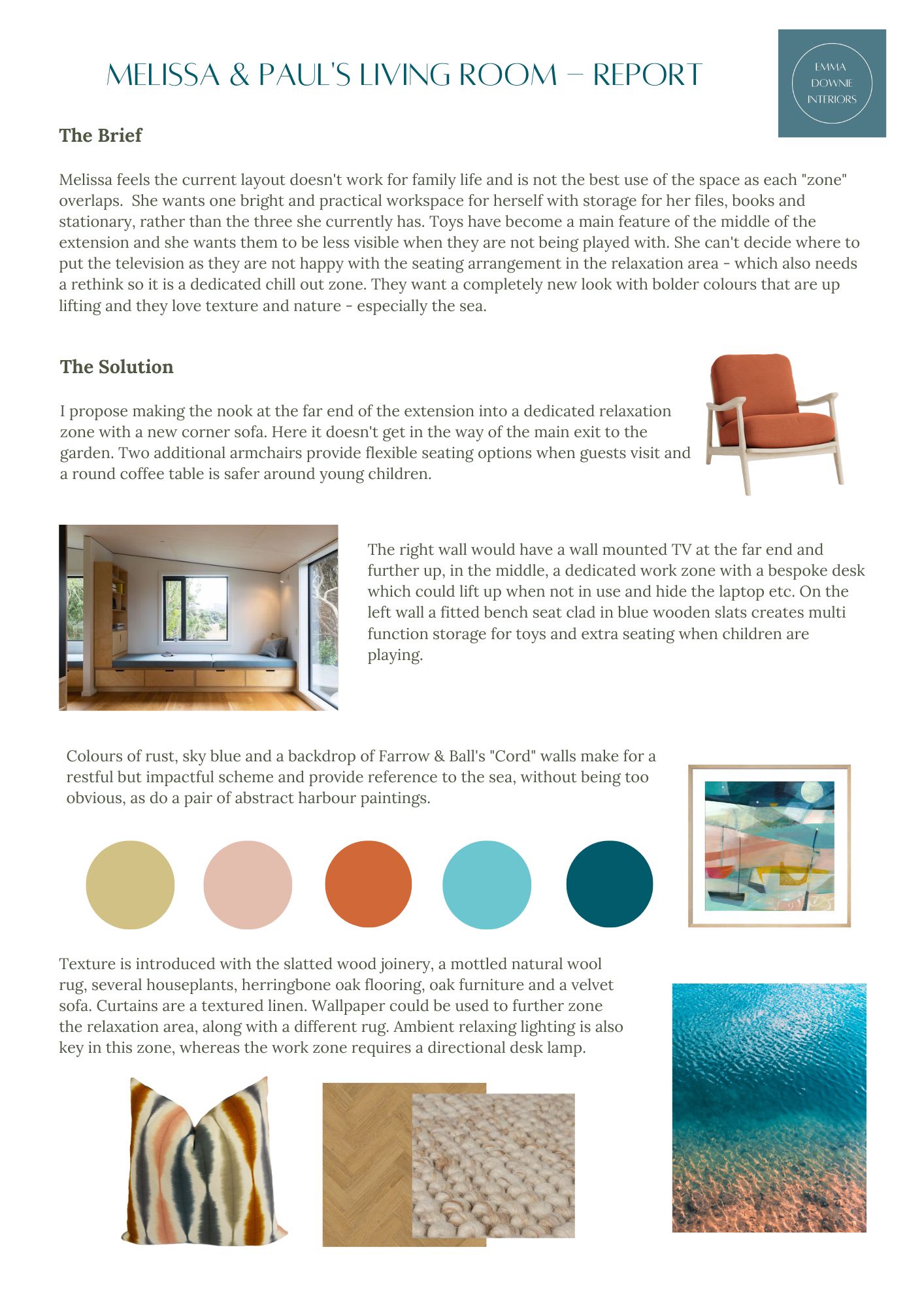 Cambridge interior design client report