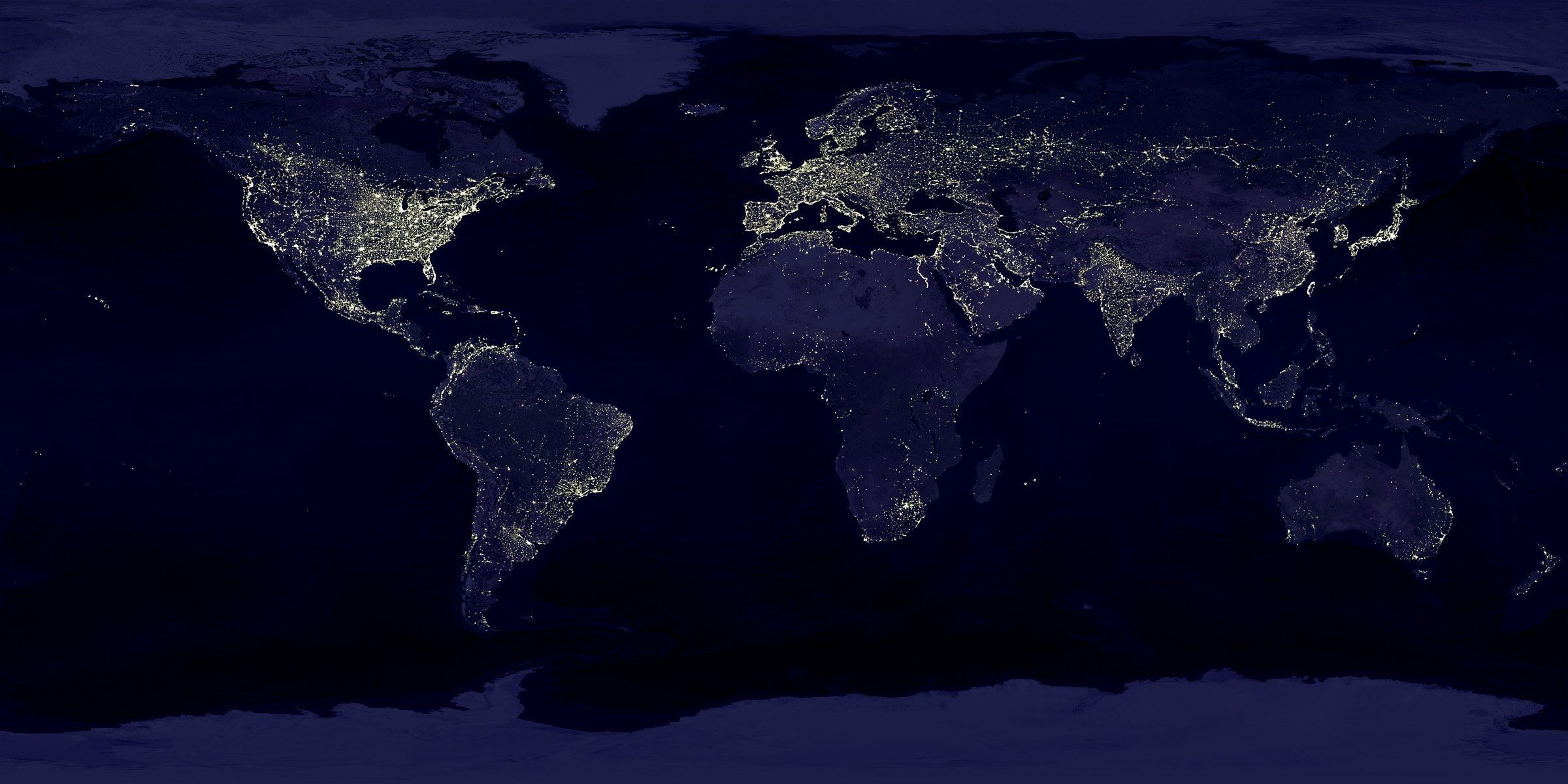 Earth Lights World Blog Visual