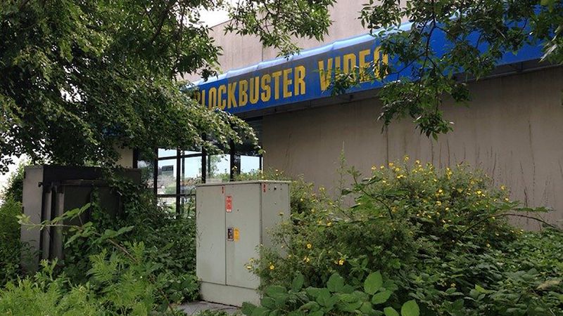 Abandoned Blockbuster store
