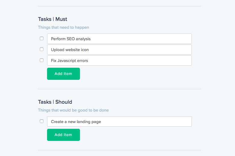 Defining OKRs tasks