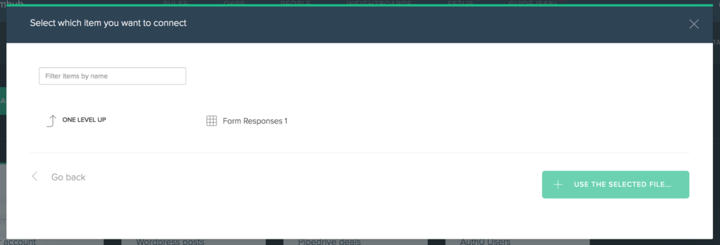 Google Spreadsheet data source