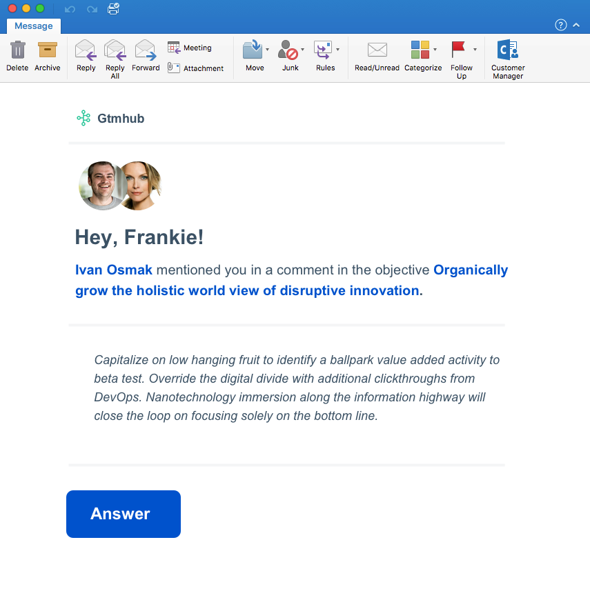Improved mention notifications