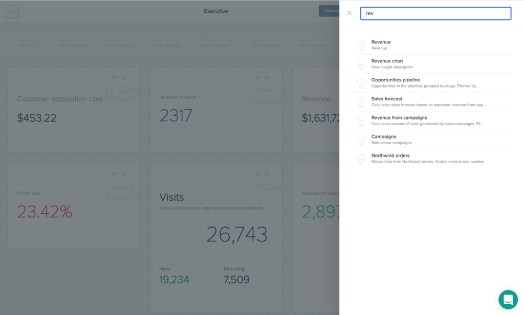 Search for insights you wish you add