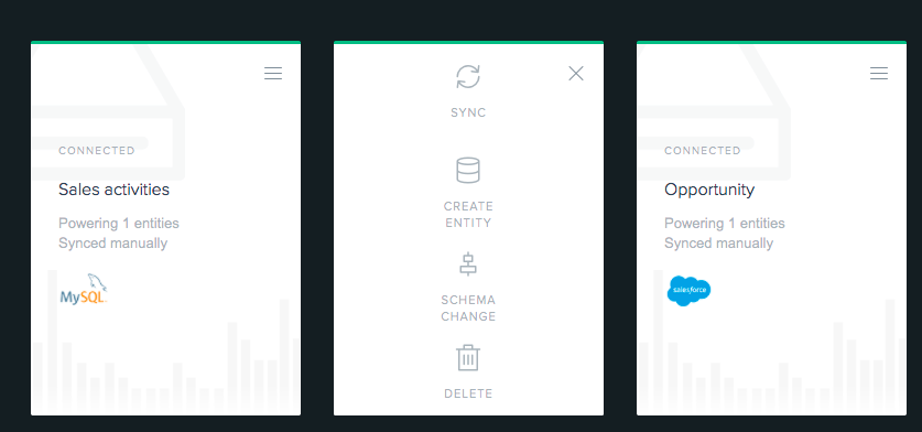 Data Source schema change button