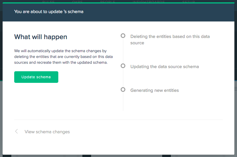 Update schema progress dialog