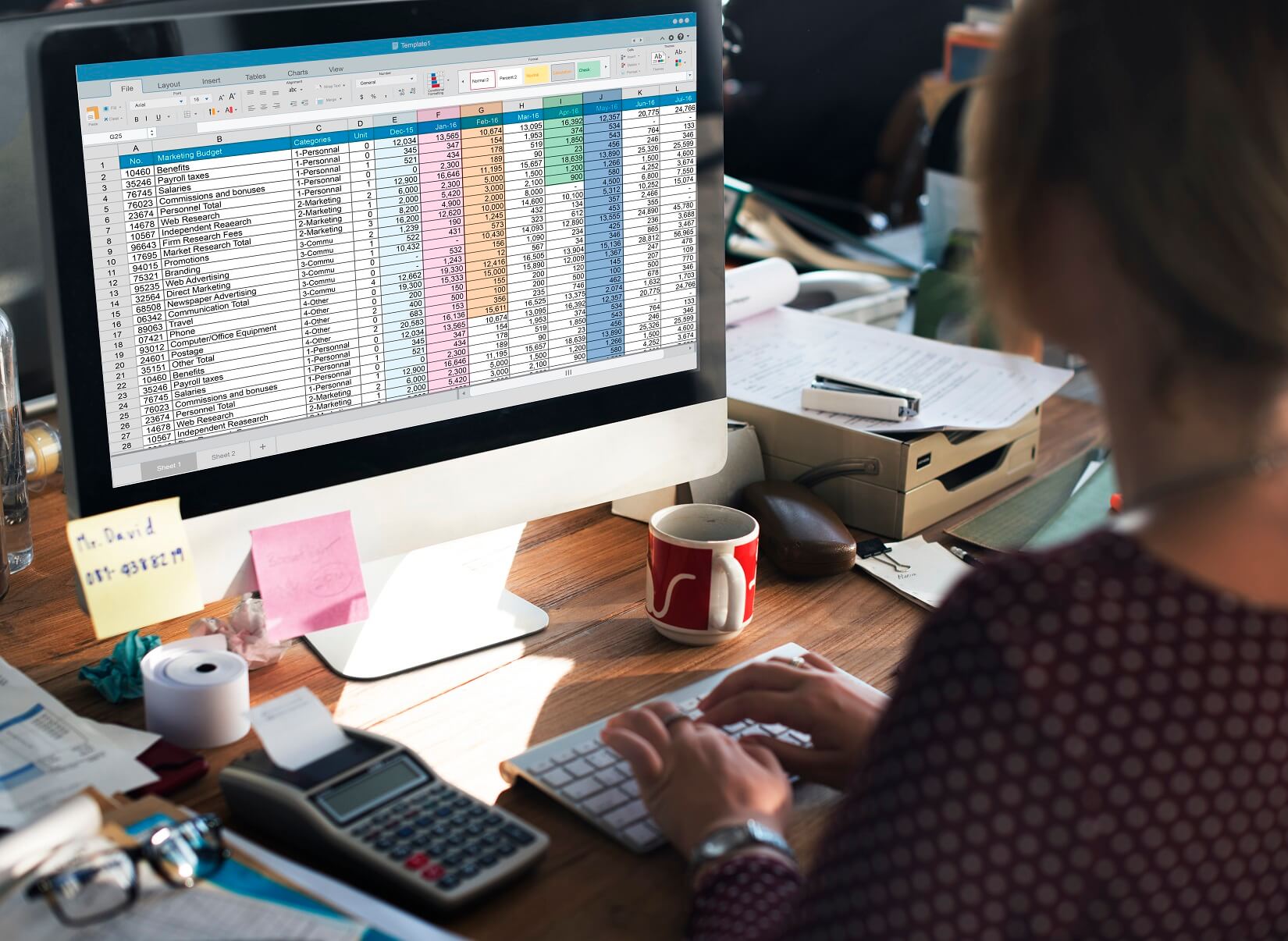 Spreadsheet view