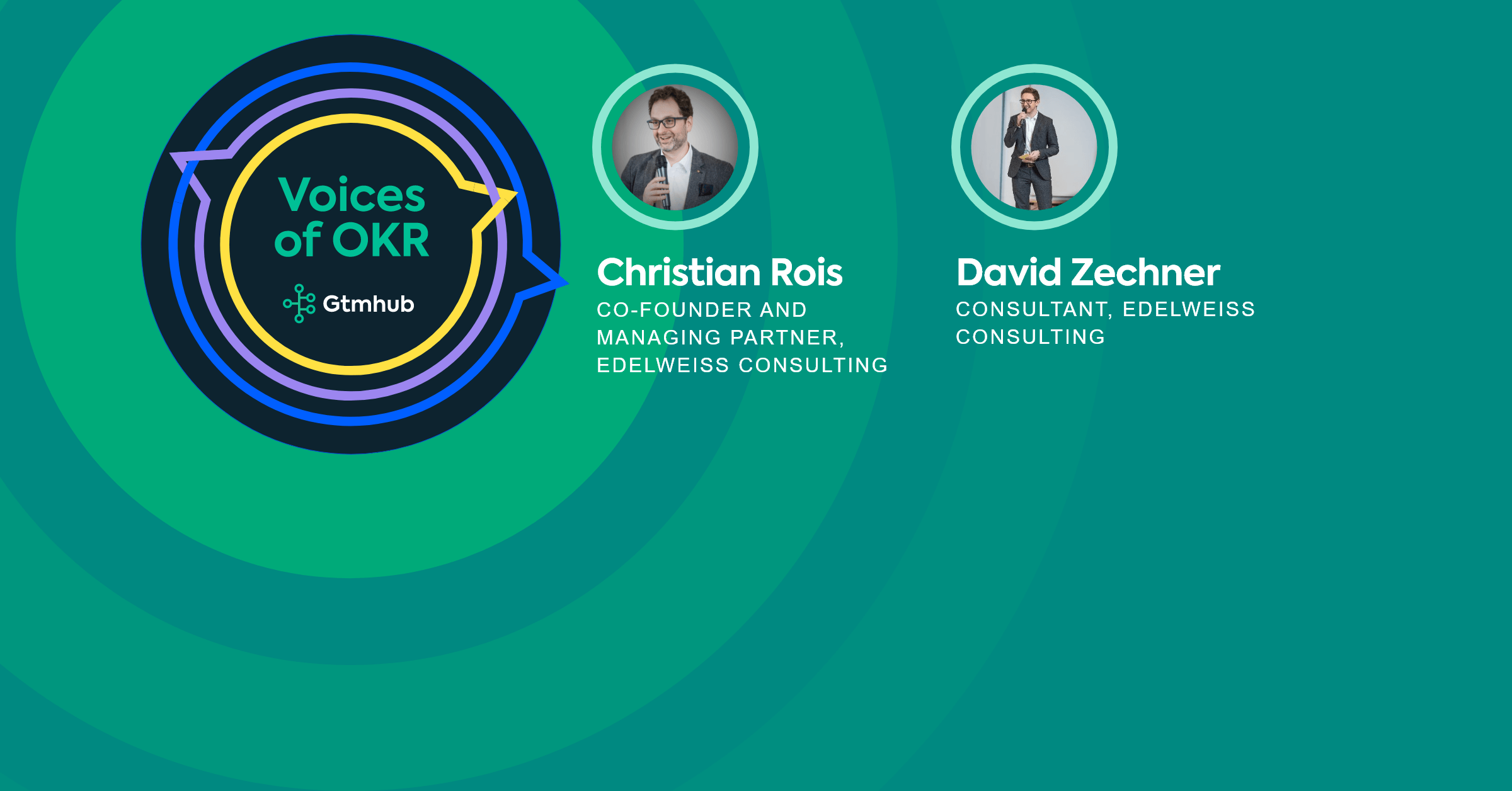 Voices of OKR - Christian Rois and David Zechner Blog Visuals