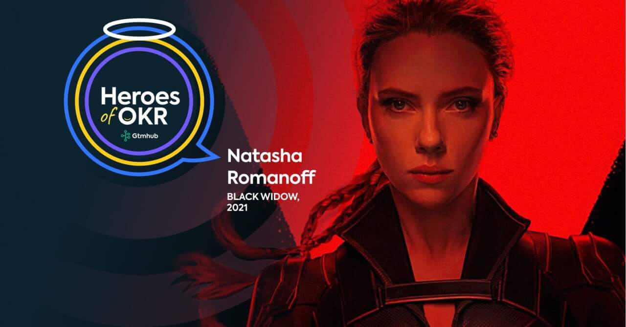 Natasha Romanoff from Black Widow in a red hue wallpaper