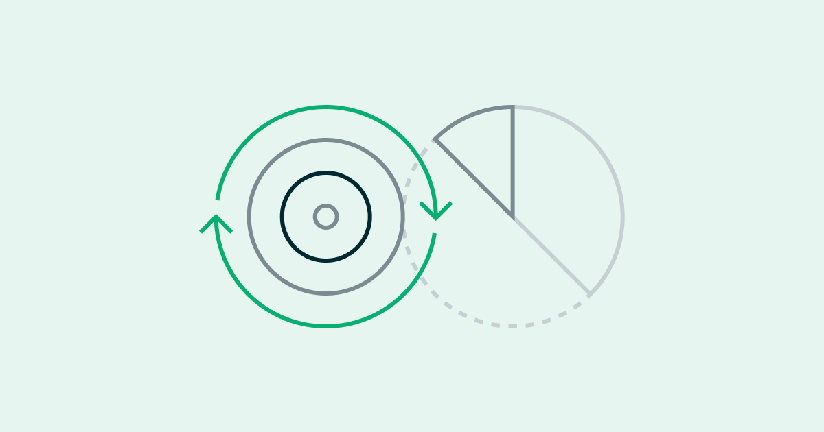 A circular diagram symbolizing ESG frameworks and reporting