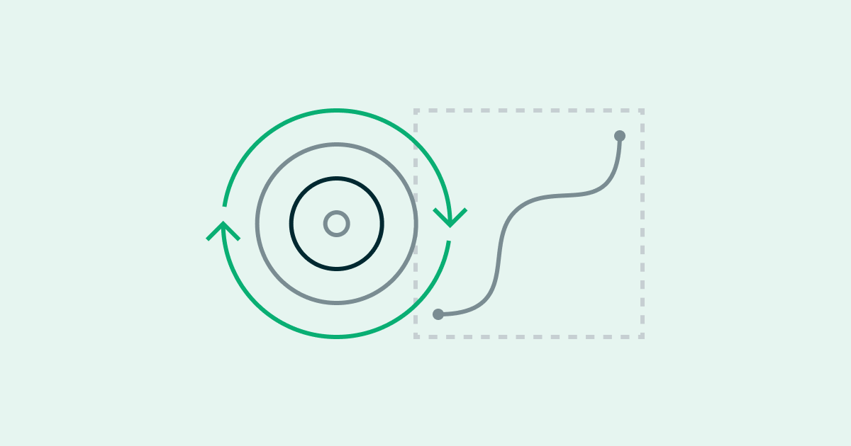 An image of circular diagram with arrows representing ESG metrics