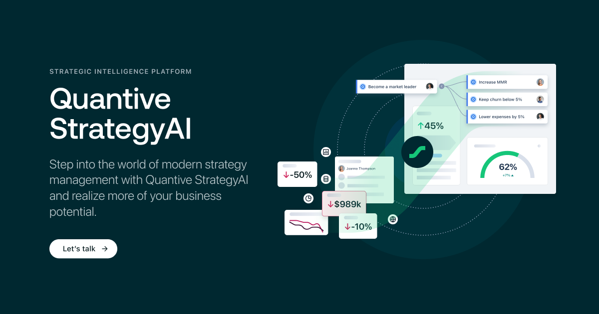 AI-Powered Strategy Management Software | Quantive StrategyAI