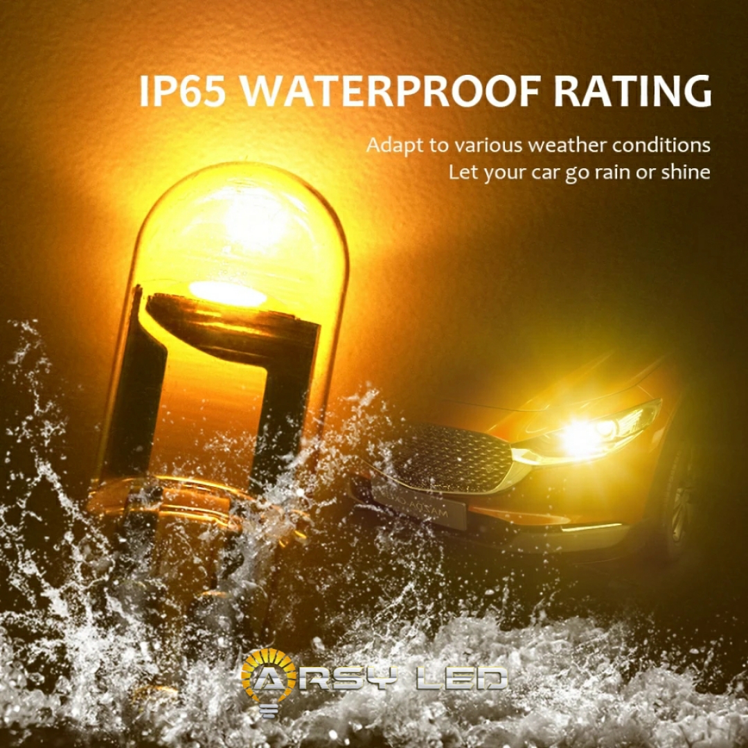 Lampu Senja Motor Mobil T10 LED Transparan Mirip Bohlam Water Proof