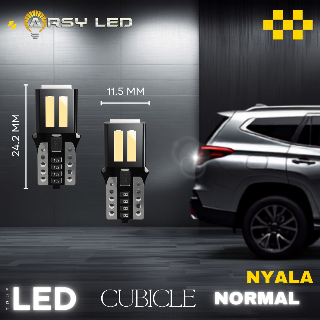 2PCS ARSYLED Lampu T10 Cubicle 7020 Senja Plat Speedo Kabin Mobil Motor