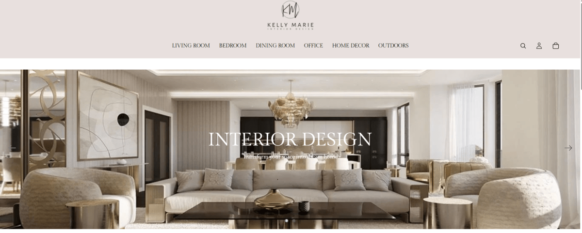 Kelly Marie Interior hero image