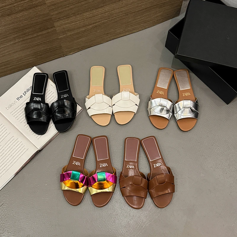 New Summer Designer Women'S Solid Color Fashion Slippers Zapatos De Mujer Women'S Shoes Slippers Women Slippers Women Shoes detail
