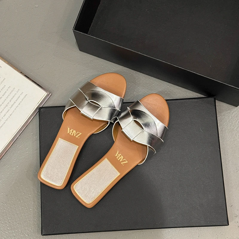 New Summer Designer Women'S Solid Color Fashion Slippers Zapatos De Mujer Women'S Shoes Slippers Women Slippers Women Shoes detail