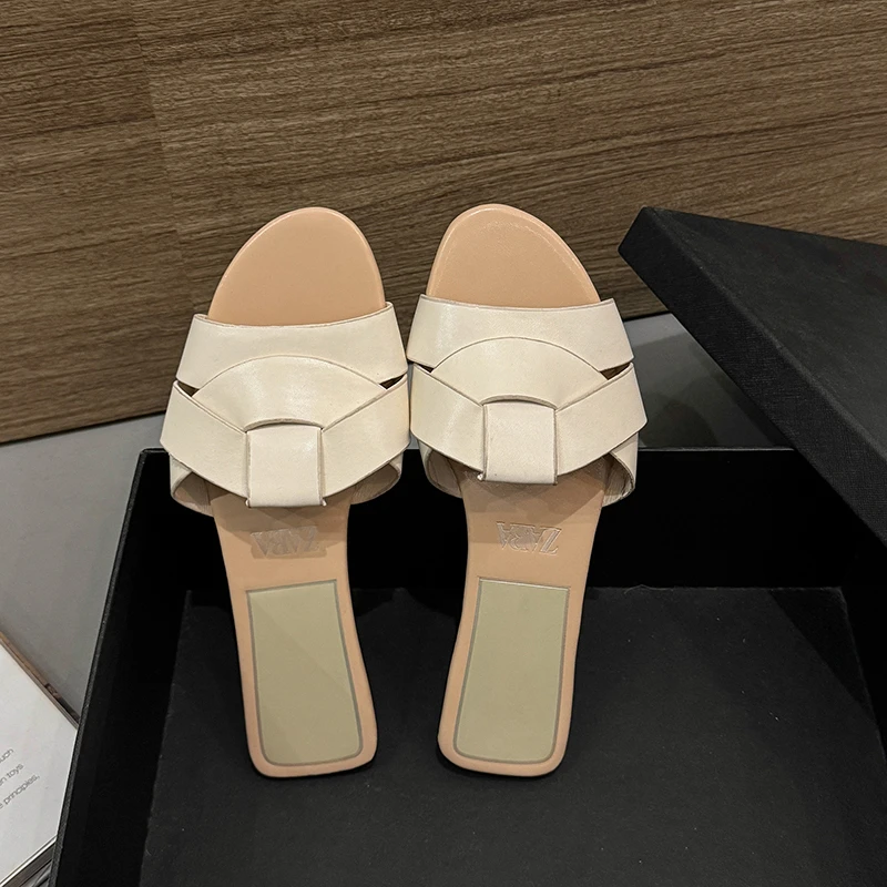 New Summer Designer Women'S Solid Color Fashion Slippers Zapatos De Mujer Women'S Shoes Slippers Women Slippers Women Shoes detail