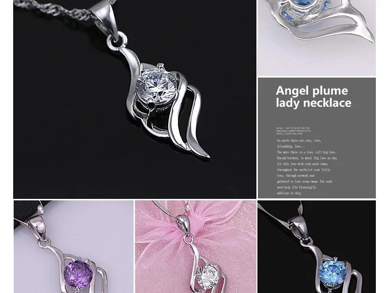 Crystal CZ Snake Pendant Necklace Temperament Silver Color Clavicle Chain Choker Necklaces For Women Wedding Jewelry detail
