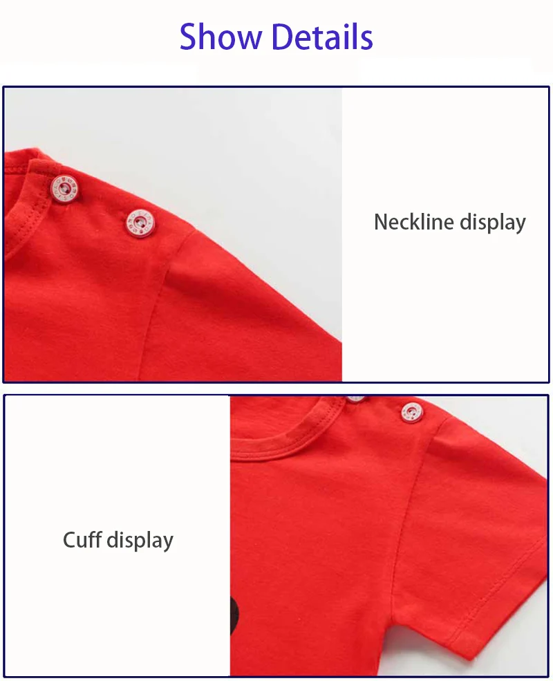 Kids Clothes Set Baby Boy/Girl T-Shirt + Shorts Summer Clothing Cotton Cartoon Casual Boys Tracksuit Children Baby Clothes Set detail