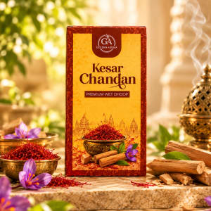 Golden Aroma Kesar Chandan Premium Wet Dhoop Sticks