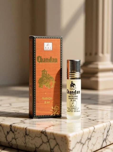 Balaji CHANDAN Pure Mysore Sandal Roll On Attar (8 ml)