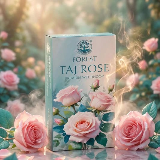 Forest TAJ ROSE Premium Wet Dhoop (10 sticks)