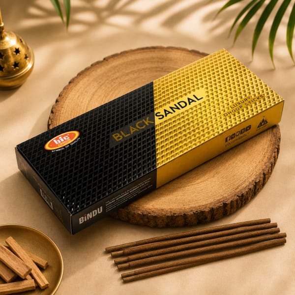 BIC BLACK SANDAL Luxury Dhoop Sticks (10 Sticks)