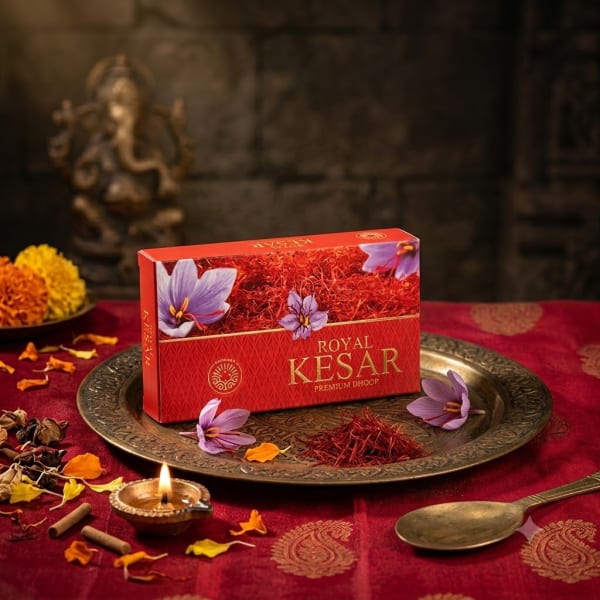 Raviikara Royal KESAR Premium Wet Dhoop (100 gms)