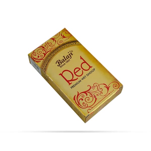 Balaji Red Premium Wet Dhoop – Rich Fragrance for Pooja & Home