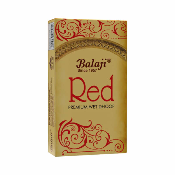 Balaji Red Premium Wet Dhoop – Rich Fragrance for Pooja & Home