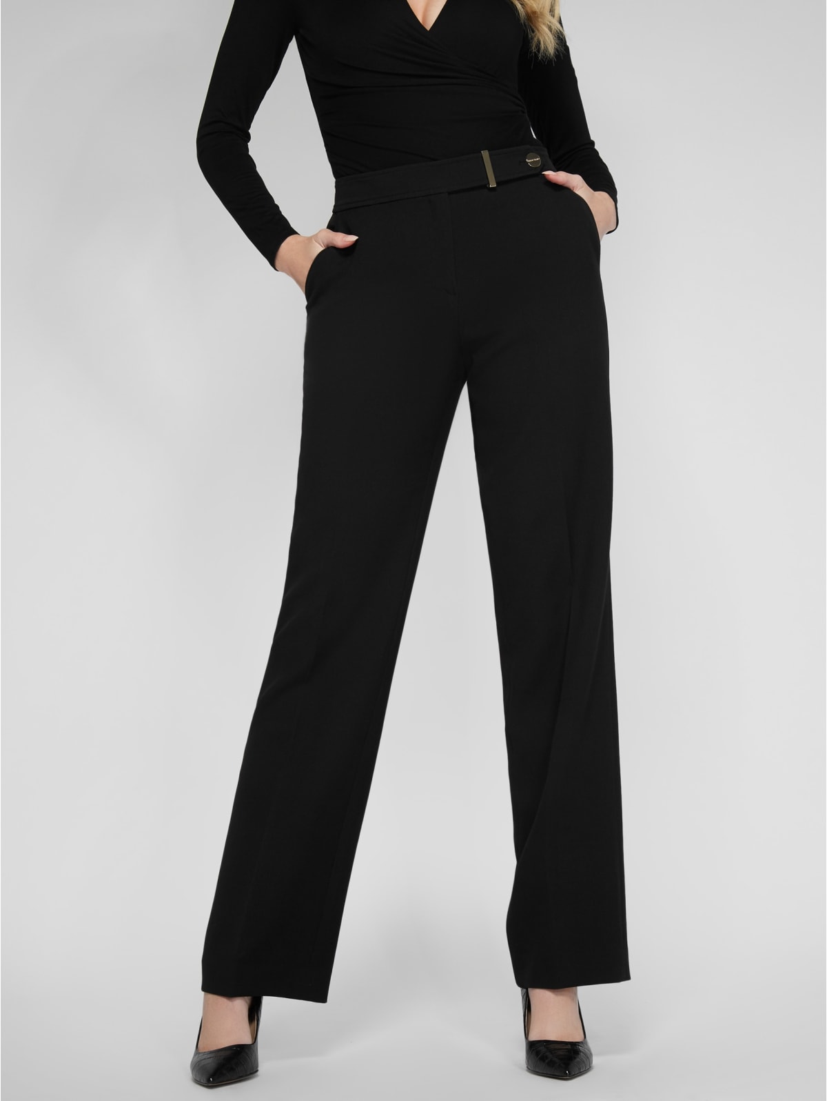 flared work trousers