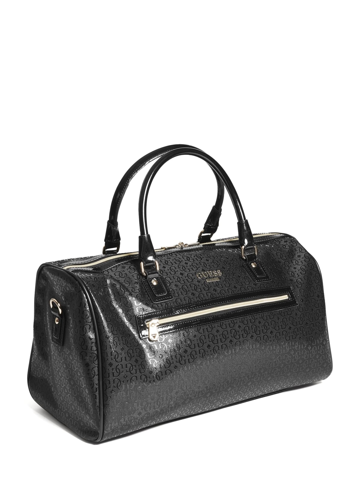 guess denim duffle bag