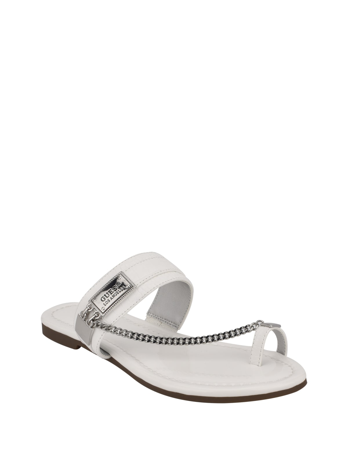 guess factory women's landen chain sandals