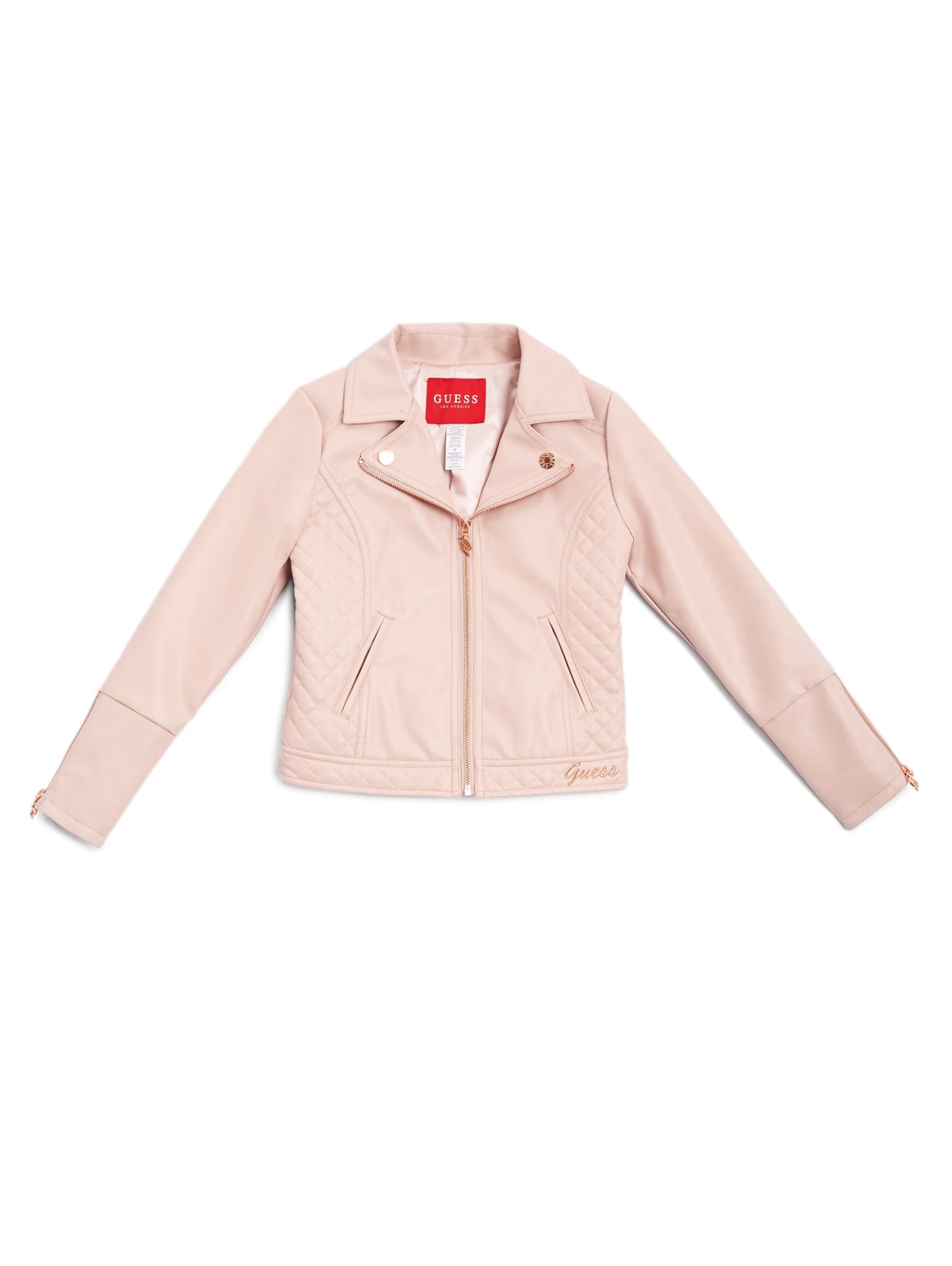 pink guess jacket